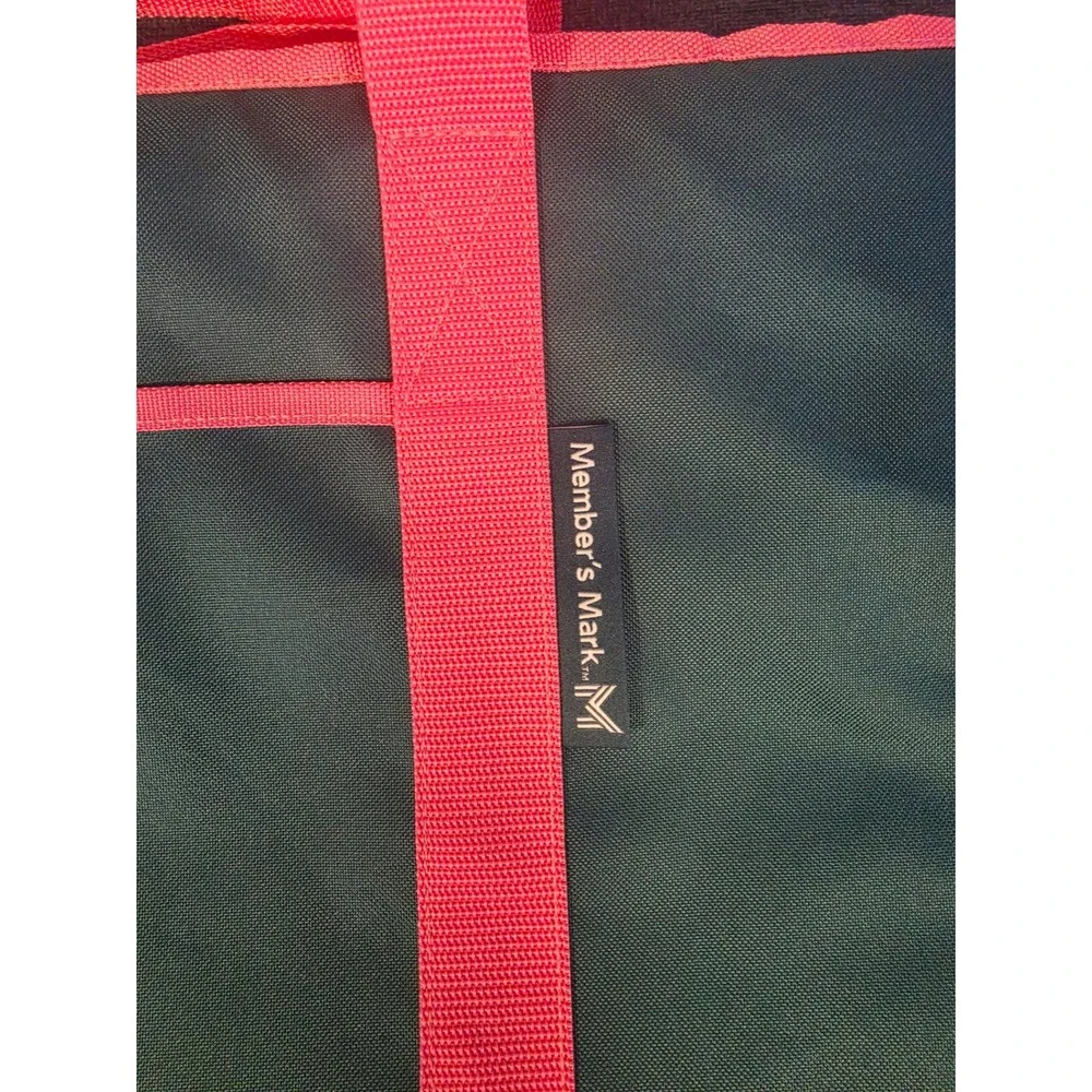 Member's Mark Dual Carry Insulated Shopper 10 Gallon Tote Bag Green Coral NWT